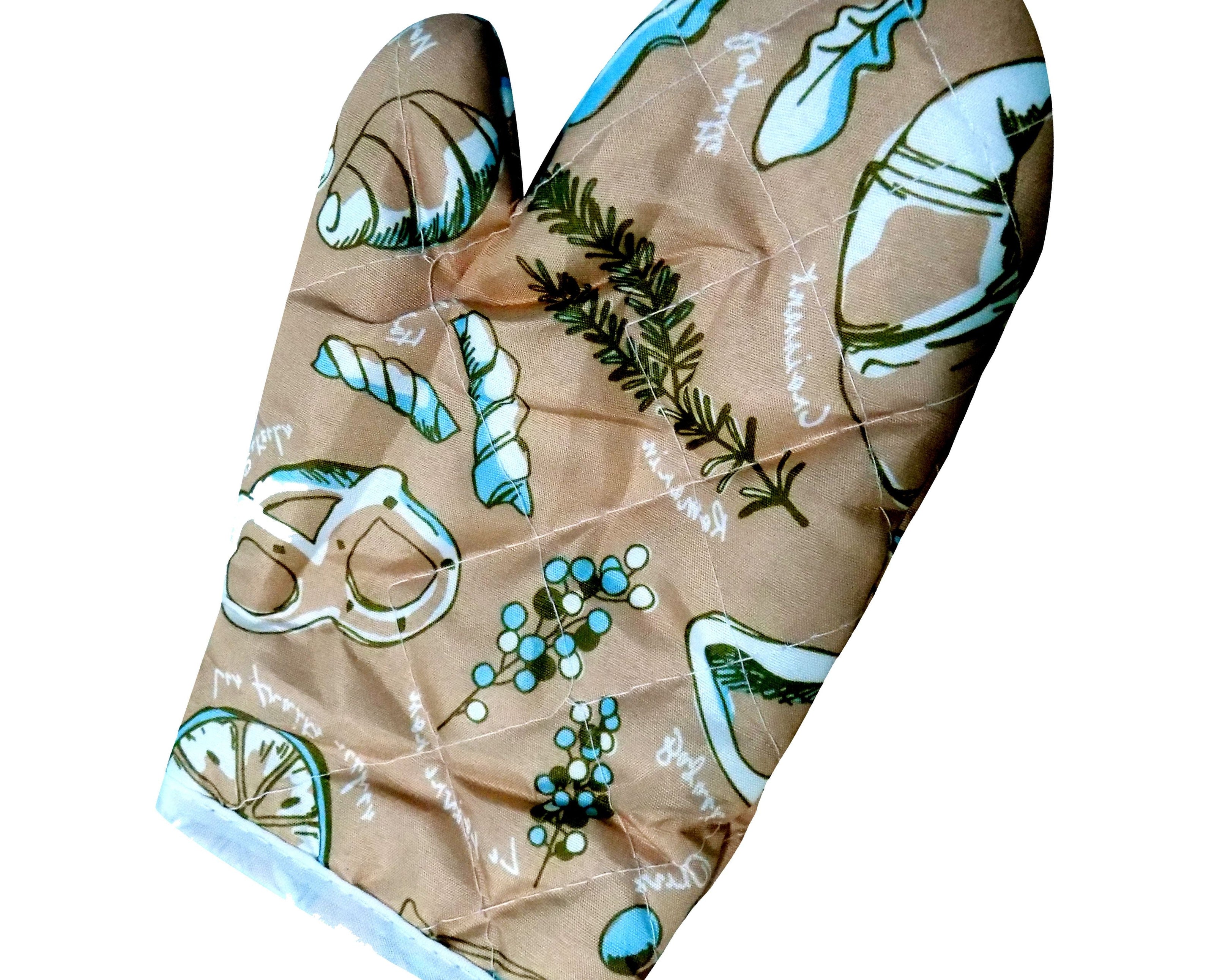 Heat-resistant non-slip oven mitt for kitchen safety