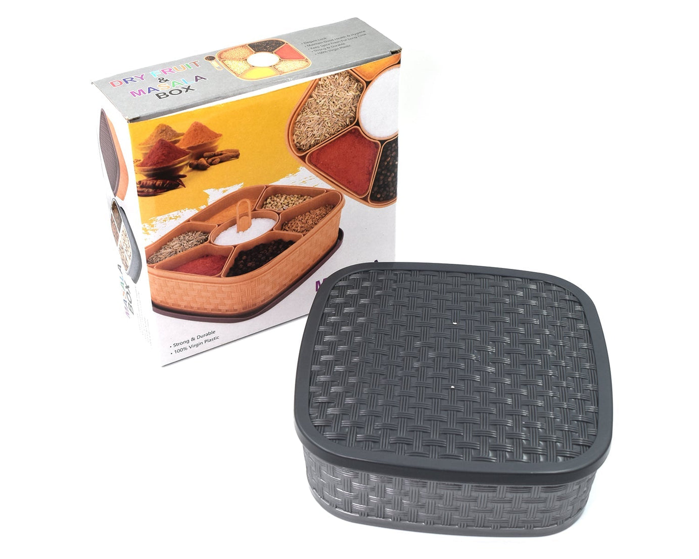 Dry fruit chocolates arranged in a gift box.