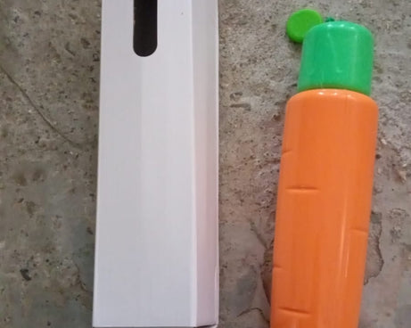 Vegetable shaped Folding Umbrella, Plastic Case Creative Fashion Folding Mini Sun Shade Rain Umbrella, Unique Umbrella, Sun & UV Protection, Cute Design (1 Pc)