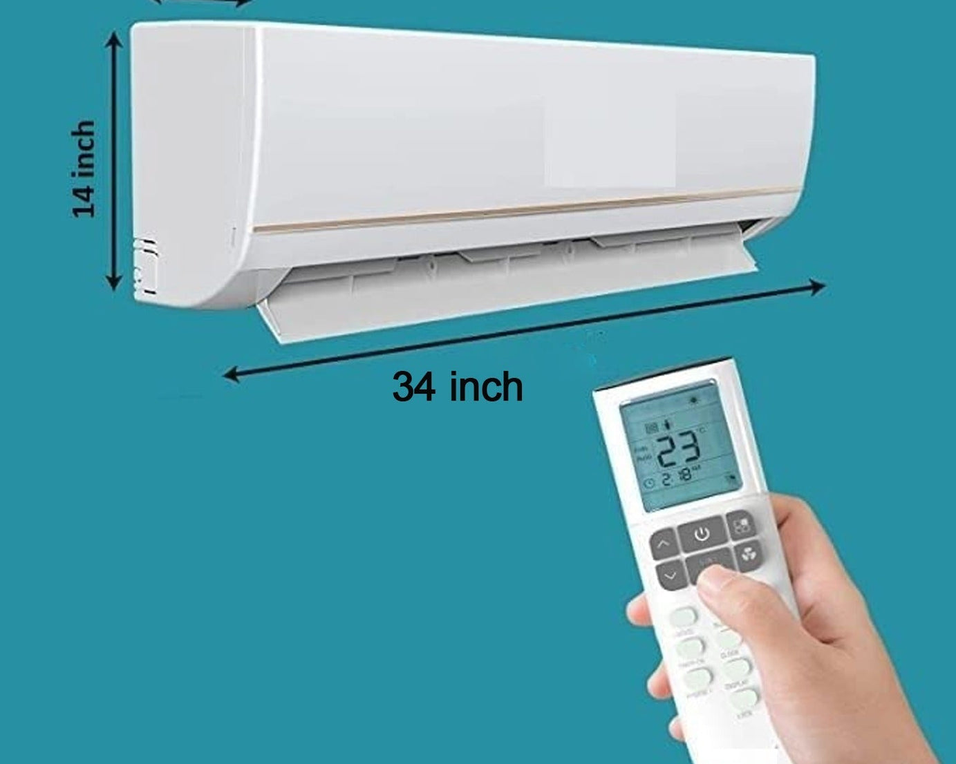 Ac Cover Air Conditioning Dust Cover Folding Designer Ac Cover For Indoor Split Cover Washable Foldable Dustproof Cover  ( approx 1 Ton / Mix Design / 1 Pc) (ac curtain)