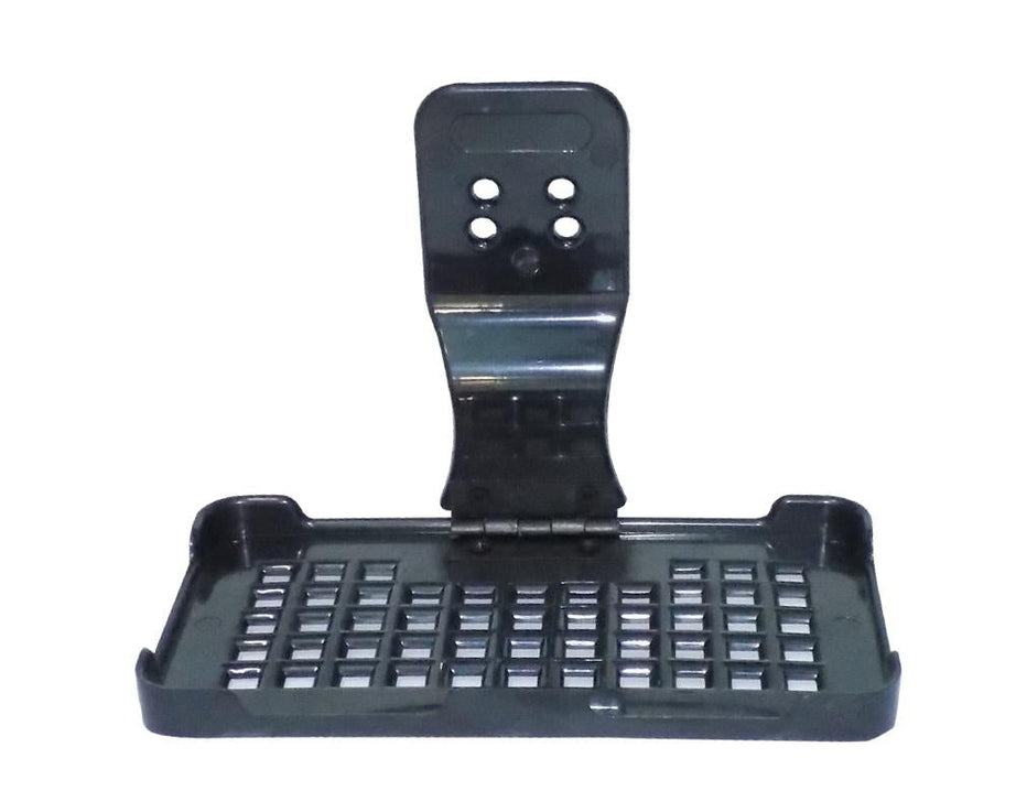 Mobile holder with charging feature for wall mounting.