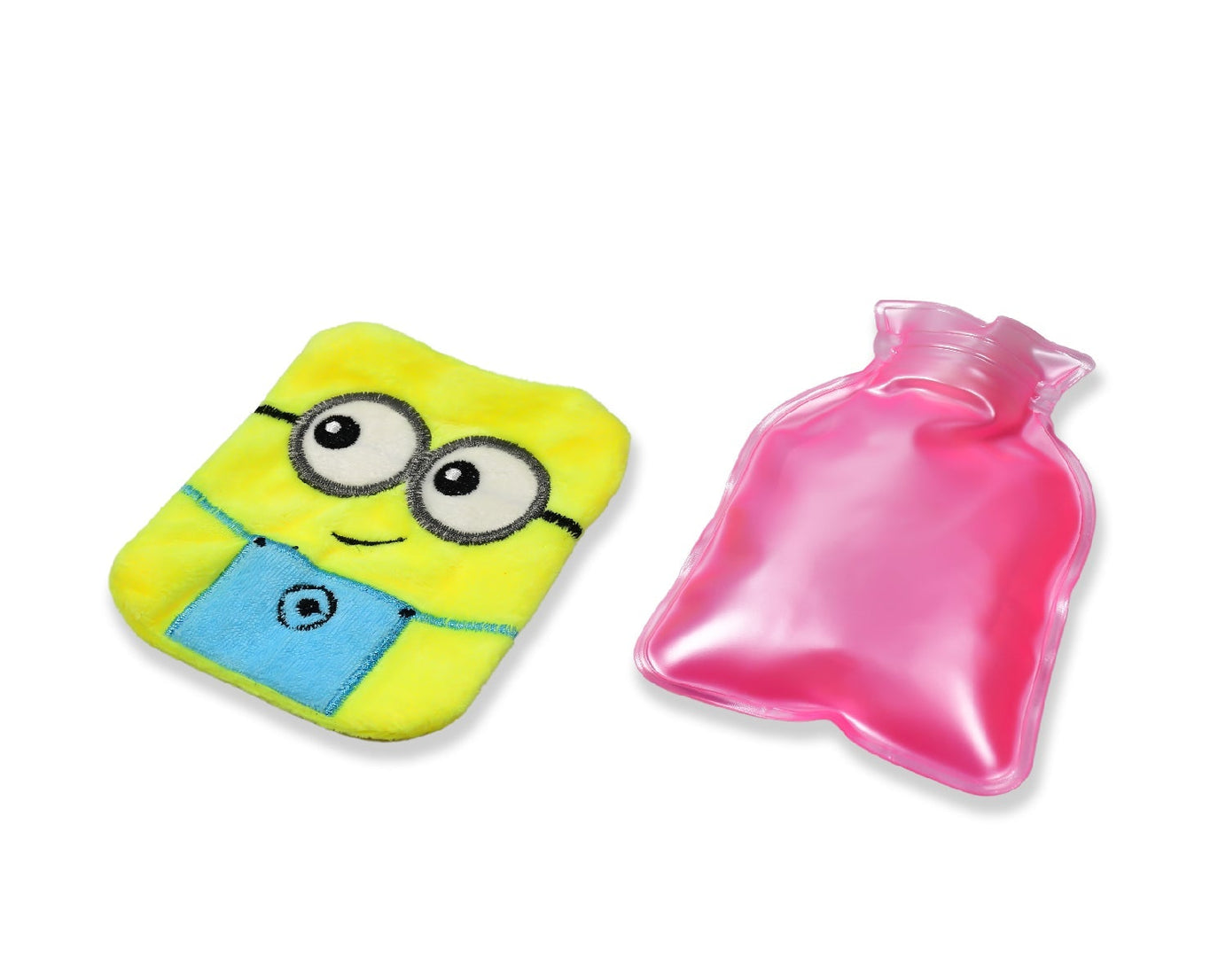 Minions-themed hot water bag for menstrual cramps and hand warmer