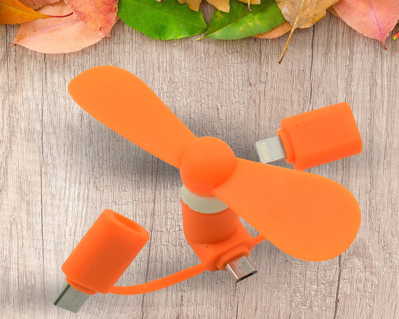 3-in-1 Mini Fan: Portable Cooling for Android, iPhone & Type-C (1 Pc)