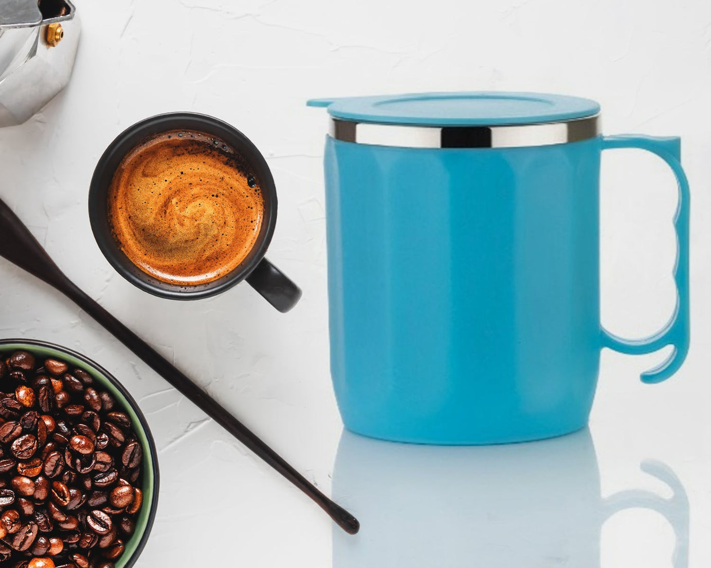 250ML Stainless Steel Mug: Insulated, Leakproof Lid, Hot/Cold Drinks (Mix Color)