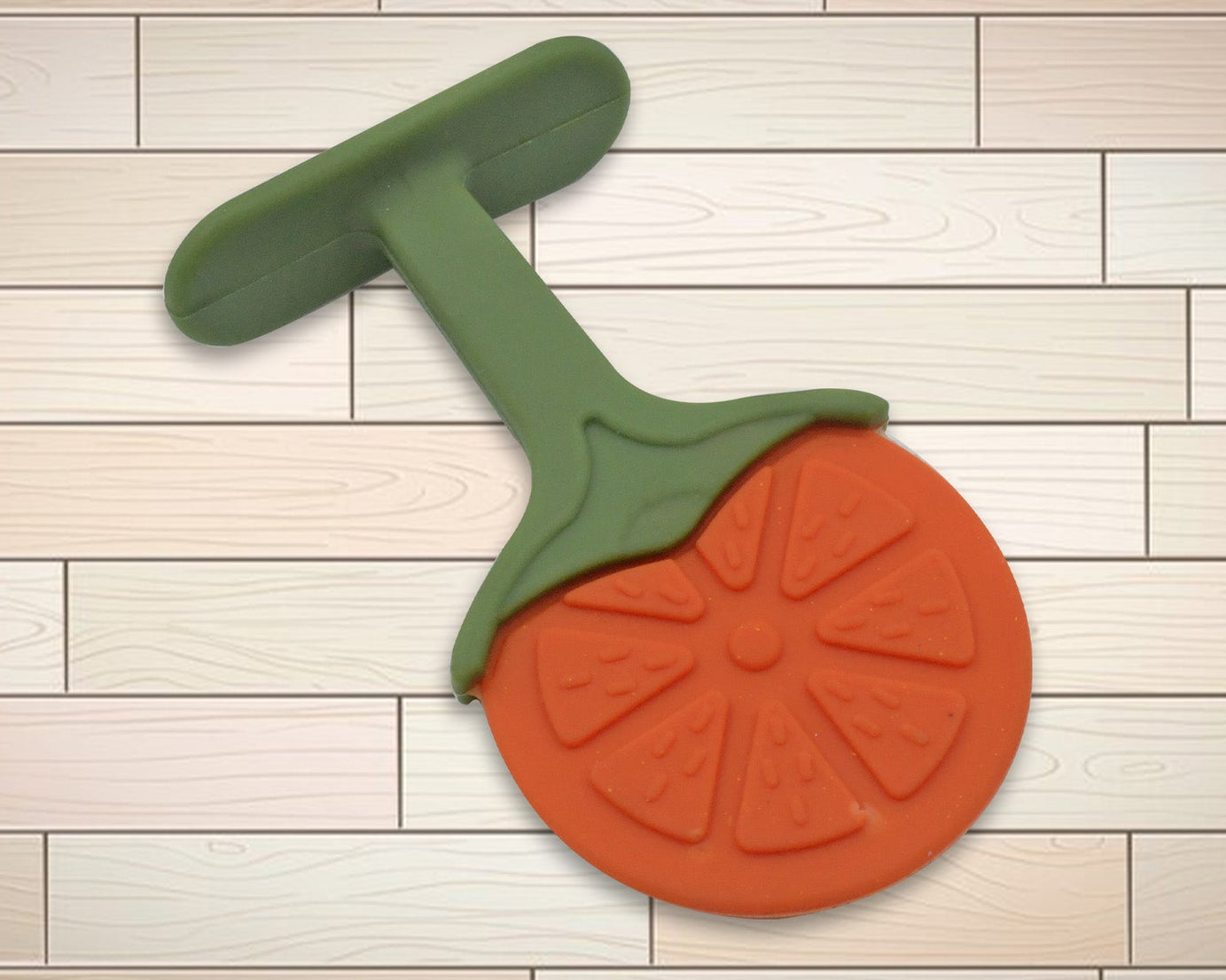 Soft fruit-shaped teether