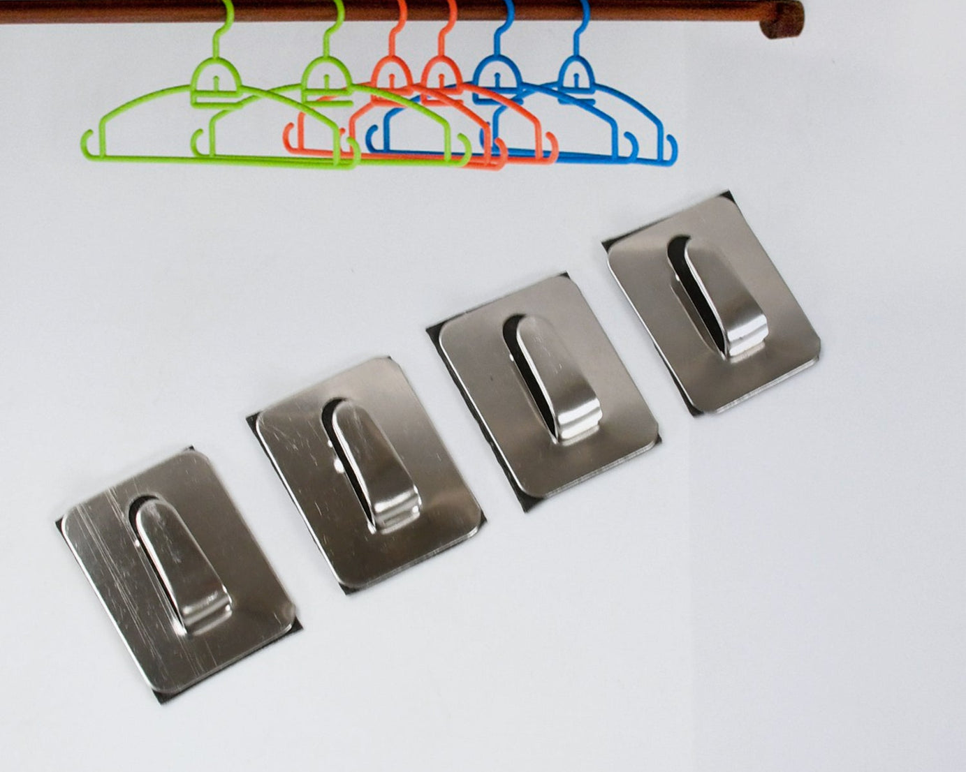 Self- Adhesive Hooks, Heavy Duty Wall Hooks Hangers Stainless Steel Waterproof Sticky Hooks for Hanging Robe Coat Towel Kitchen Bathroom and.