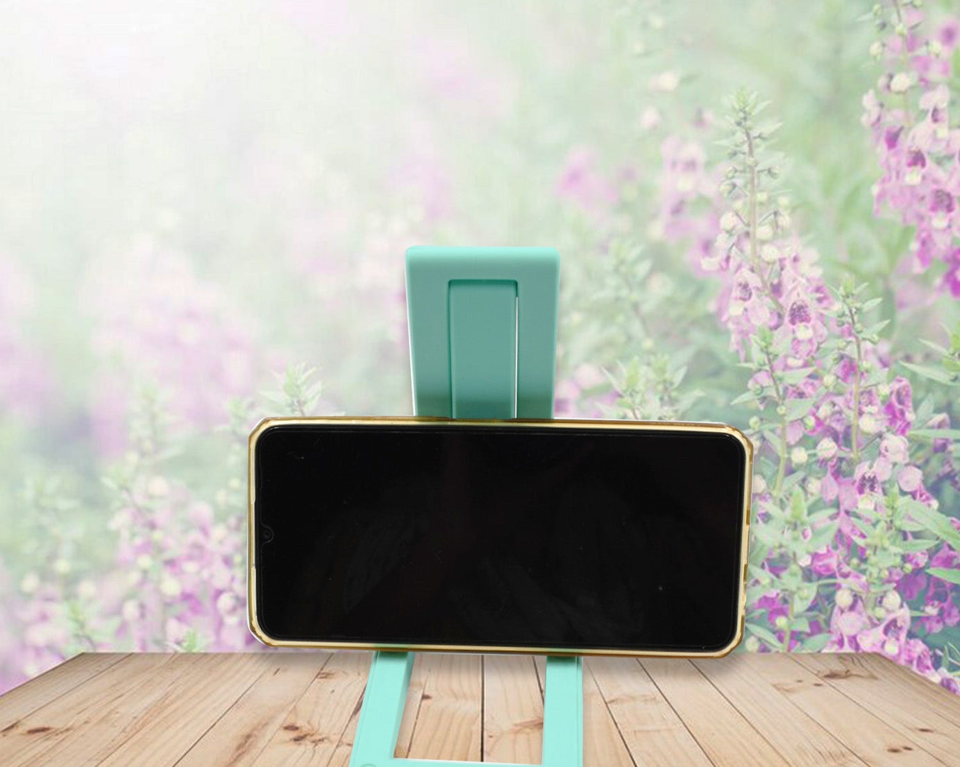 Mobile Phone Stand Mobile Phone Holder Table Adjustable Angle Height Foldable Non-Slip Sturdy Mobile Phone Holder Desktop Phone Holder for All Smartphones