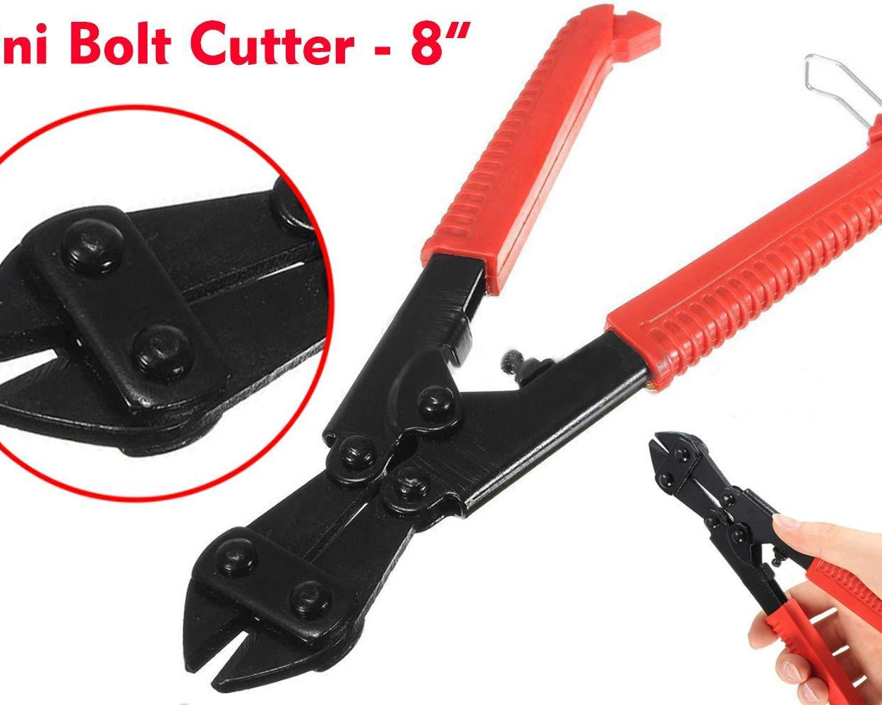 Small bolt cutter for easy wire cutting