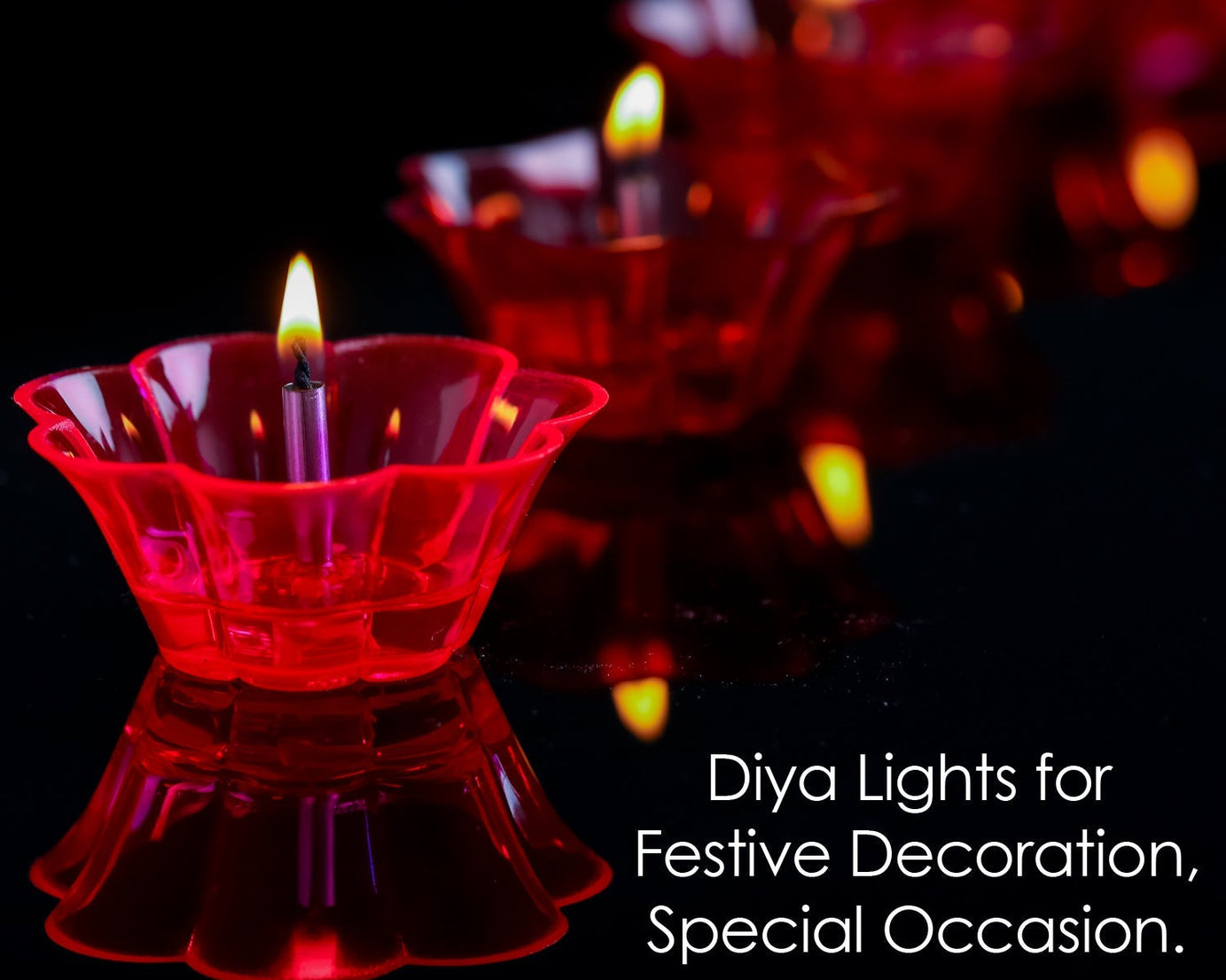 Set of 12 diya cups with six unique and attractive designs