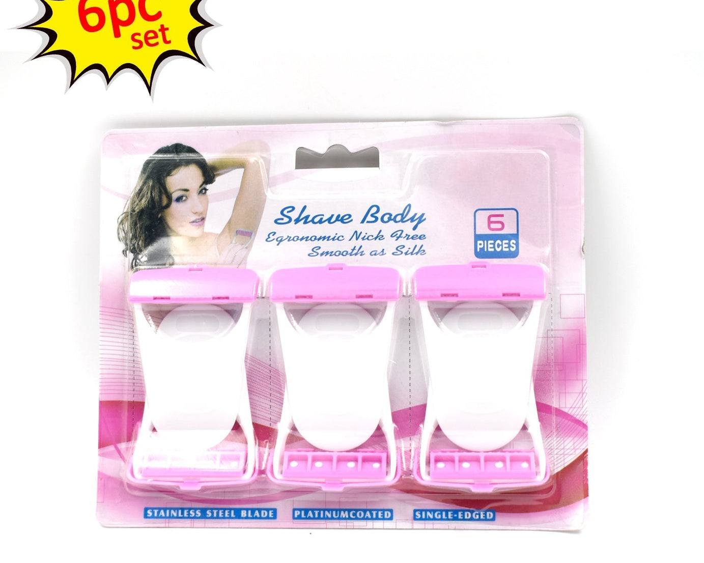 Disposable Body Skin Hair Removal Razor for Women  Pack of 6