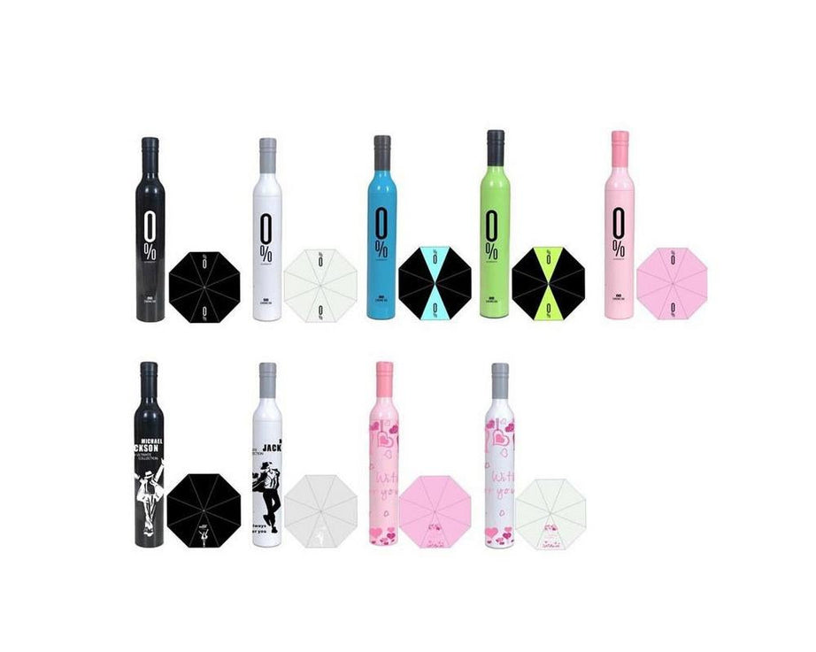 Pocket Folding Wine Bottle Umbrella