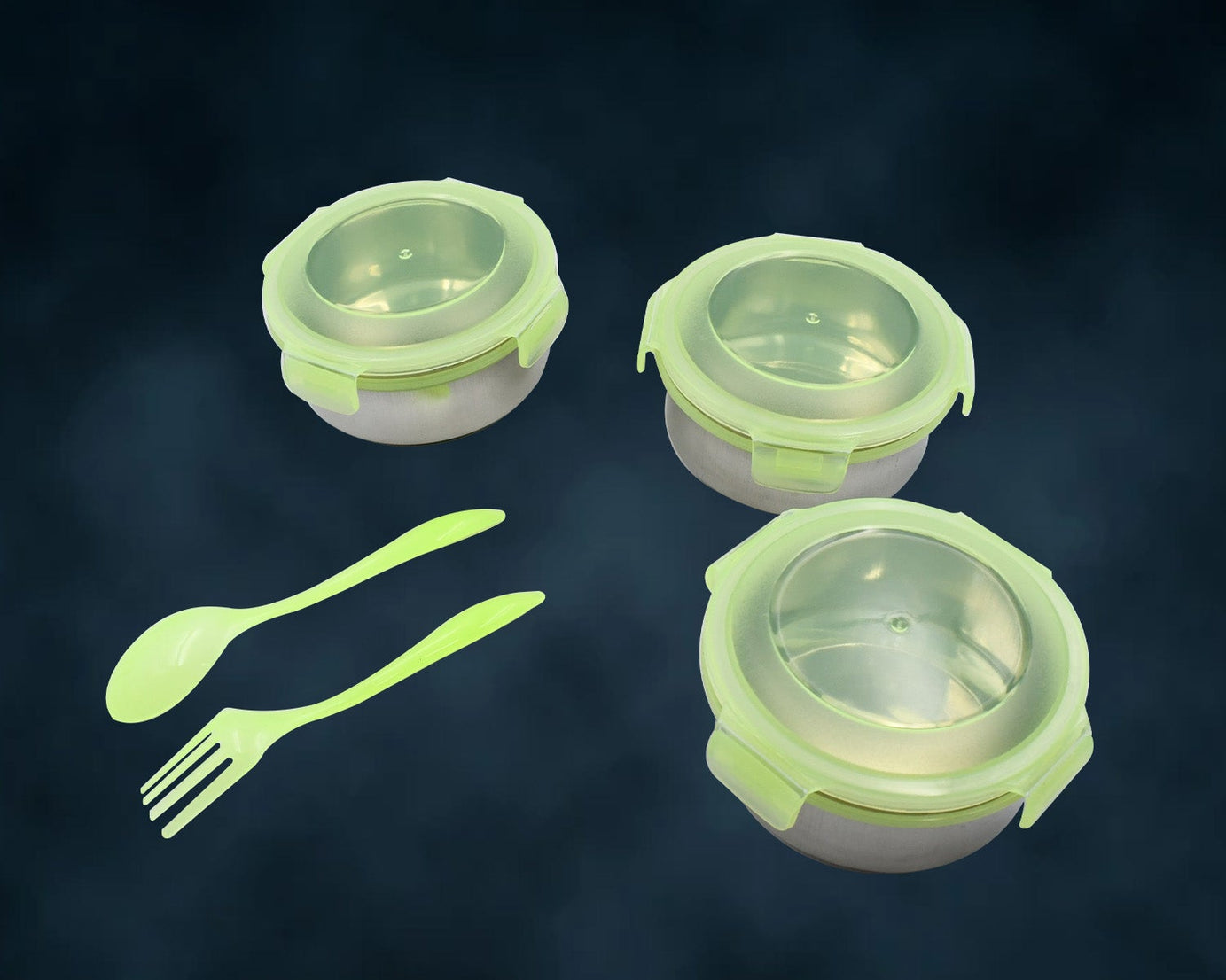 AIRTIGHT & LEAK PROOF STAINLESS STEEL CONTAINER MULTI COMPARTMENT LUNCH BOX CARRY TO ALL TYPE LUNCH IN LUNCH BOX & PREMIUM QUALITY LUNCH BOX IDEAL FOR OFFICE , SCHOOL KIDS & TRAVELLING IDEAL (3 Different Lunch Box)