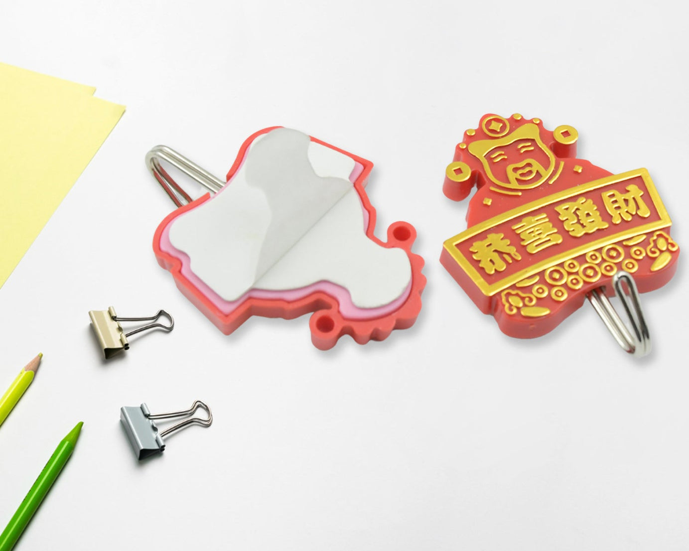 Multipurpose Self-Adhesive Hooks (2 Pc): Heavy Duty, Waterproof, Bathroom, Kitchen