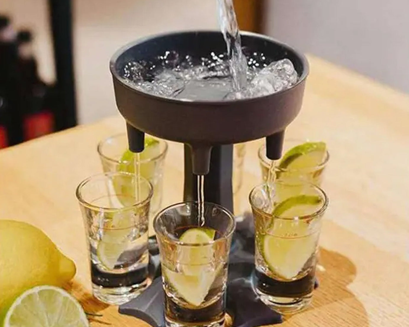 6 shot Win glass dispensers and tray, drinking games, shot glasses, dispenser, party gifts, shot spout for faster start of the party