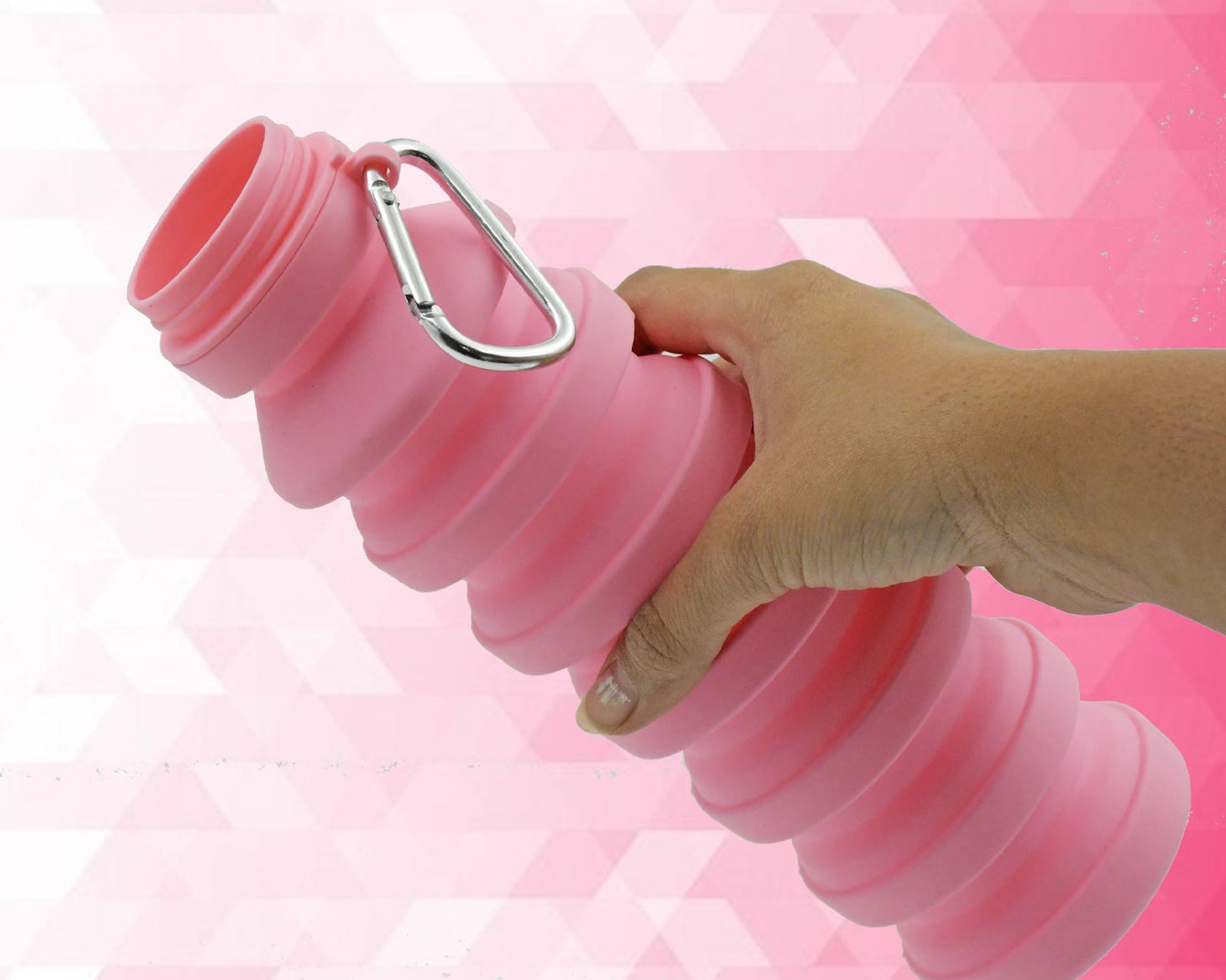 Foldable Water Bottle, Silicone Leak Proof Portable Sports Travel Water Bottle for Outdoor, Gym, Hiking (1 Pc / 24 cm Foldable)