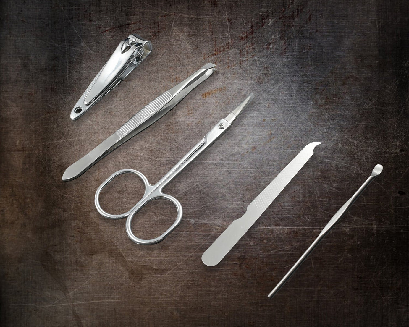 Professional Nail Clippers Kit - 5 Piece Manicure Set, Top Grade Stainless Steel Grooming Kit for Travel & Home