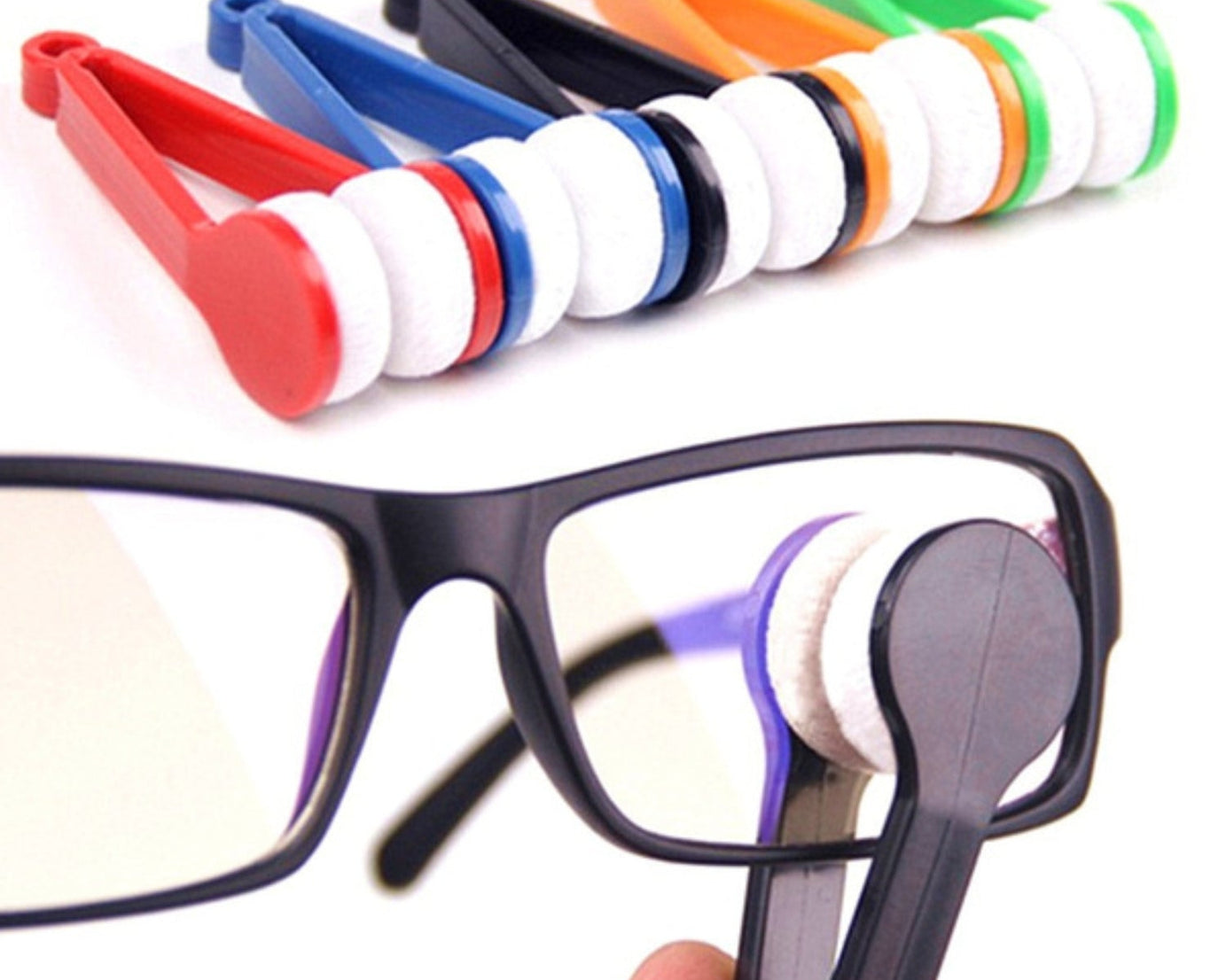 Microfiber cleaner for eyeglasses and sunglasses, mini size.