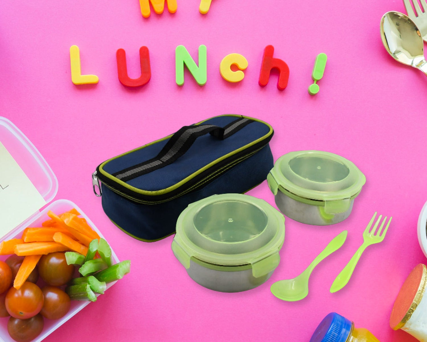 AIRTIGHT & LEAK PROOF STAINLESS STEEL CONTAINER MULTI COMPARTMENT LUNCH BOX CARRY TO ALL TYPE LUNCH IN LUNCH BOX & PREMIUM QUALITY LUNCH BOX IDEAL FOR OFFICE , SCHOOL KIDS & TRAVELLING IDEAL
