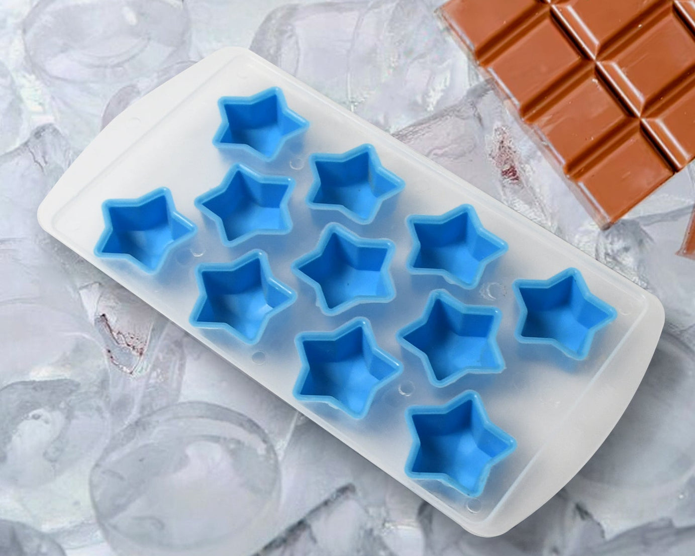 Silicone Mold Ice Cube Tray Creative Sweet Multi Type Ice Tray Buckets, Ice Cube Trays Multi Fruit Shape Ice Tray (1 Pc)