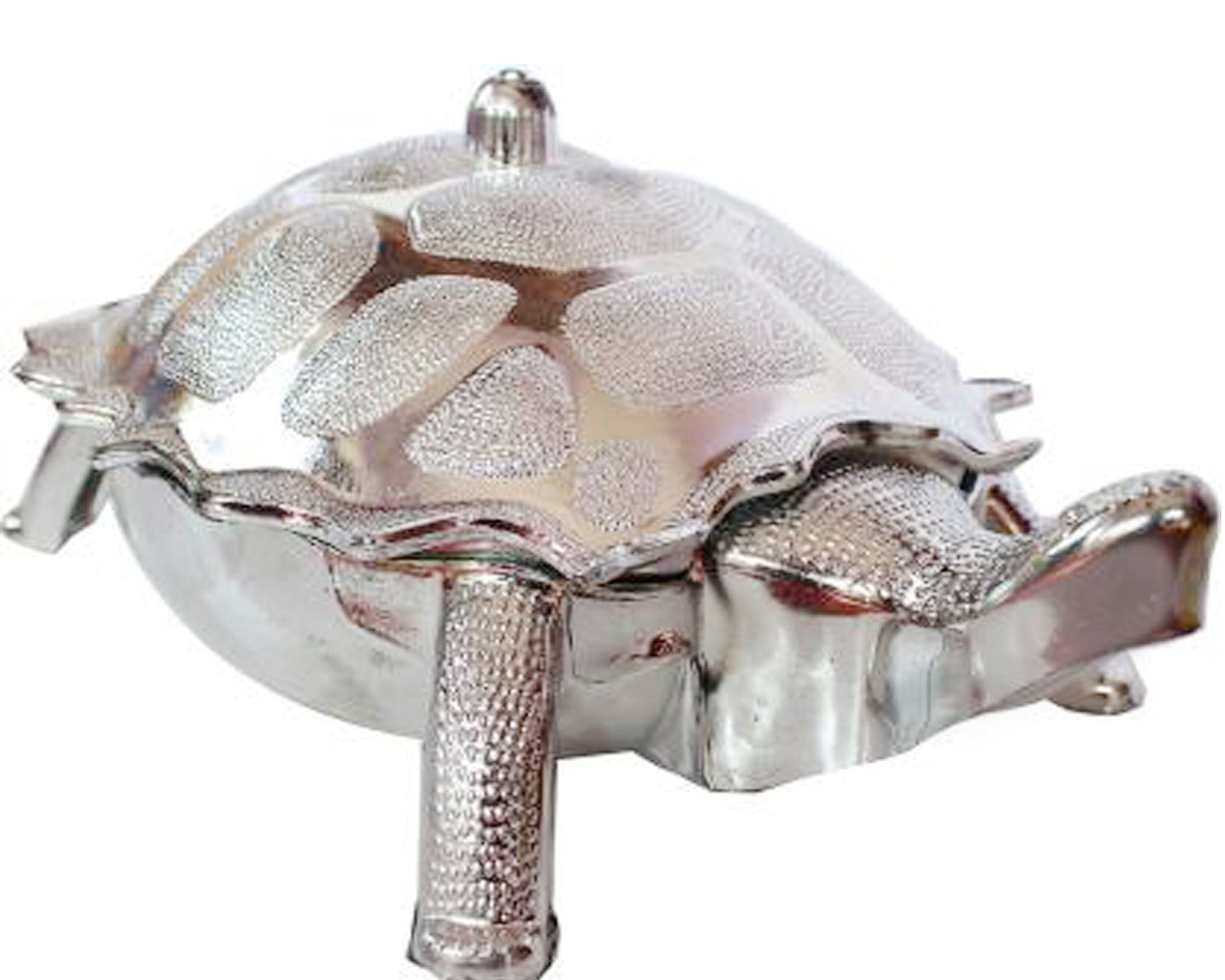 Tortoise-shaped dry fruit box for gifts or storage.