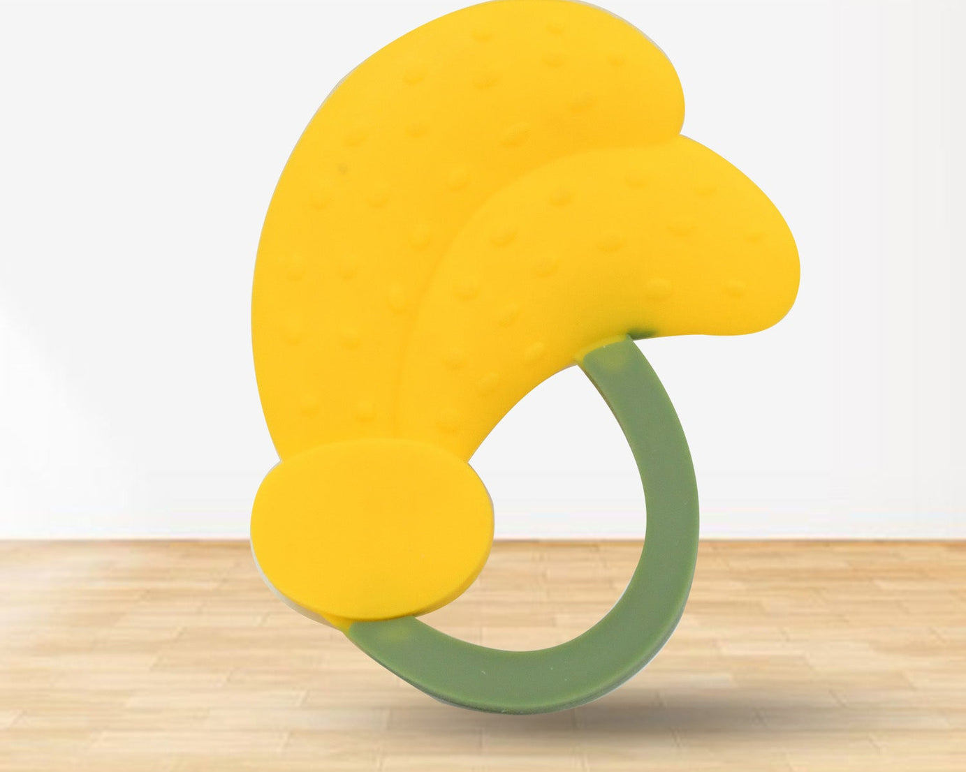 Baby Silicone Teether, Fruit Teether for Toddlers,100% Food Grade Silicone Teether, Non-Toxic & Latex Free Suitable for Kids Above 3 Months - Grapes, Banana, Watermelon (1 Pc )