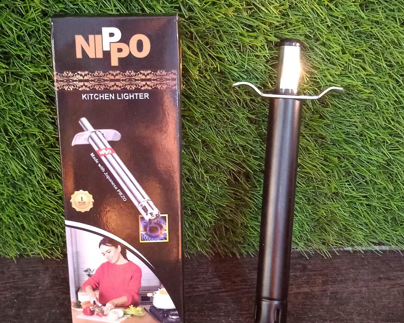 Stainless Steel Gas Lighter for Kitchen Gas Stove, Long Lasting, Unbreakable Lighters for Gas Stoves, Restaurants & Kitchen (1 Pc)