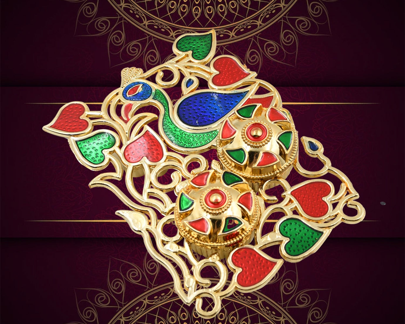 Rakasha Bandhan Special Puja Thali, Kumkum Thali Holder, Pooja Return Gift, Indian Housewarming Gifts, Brother / Bhai / Bhabhi / Sister / Family  Rakhi for Rakshabandhan, Diwali