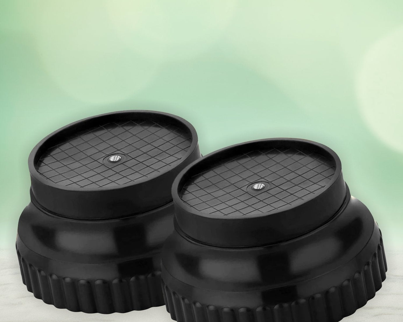 Plastic feet for furniture, set of four.