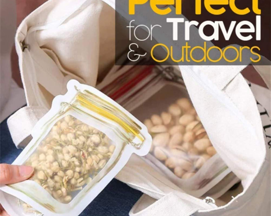 Jar shaped stand-up zipper pouch