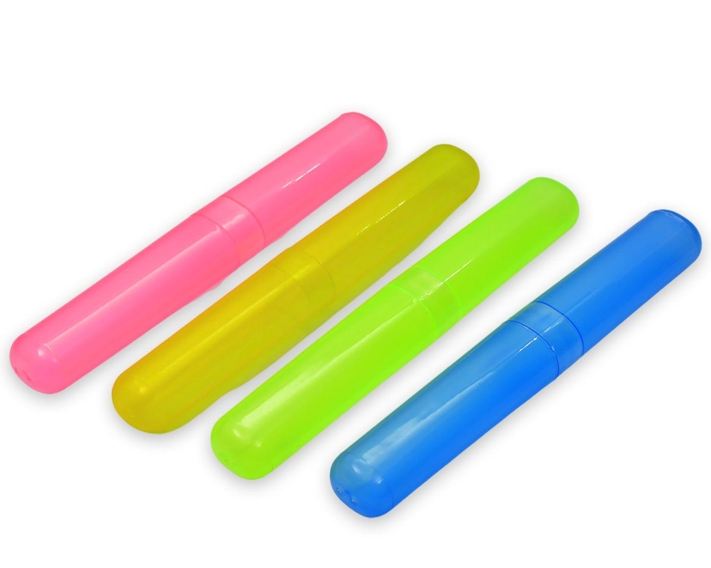 Portable toothbrush case, 4-piece set, suitable for travel and daily use