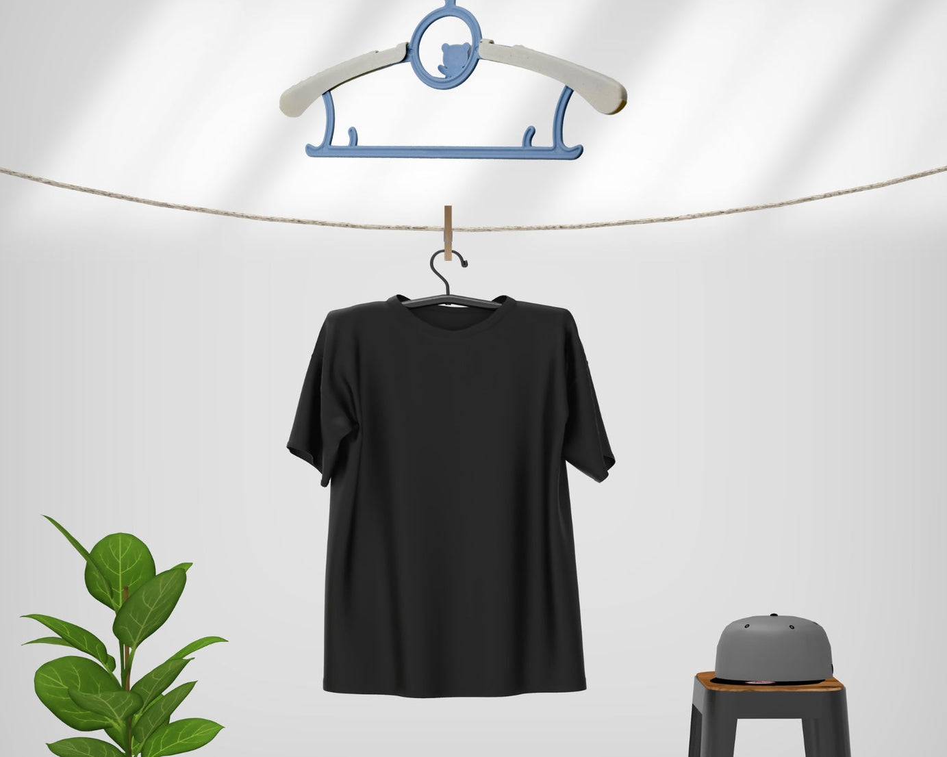 Large Dress Hanger Plastic Adjustable Child, Plastic Hangers Space Saving Lightweight Hangers, for Clothes, Coat, Shirt, Closet Cloth Hangers Ideal (5pc)