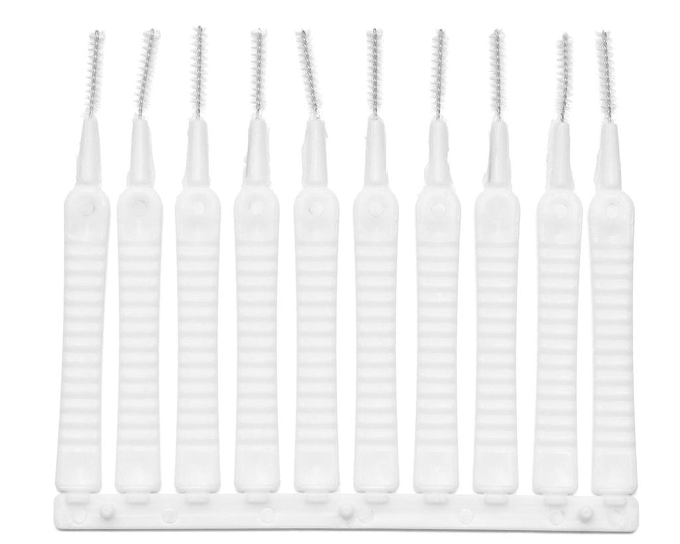 Anti-clogging shower head cleaning brushes