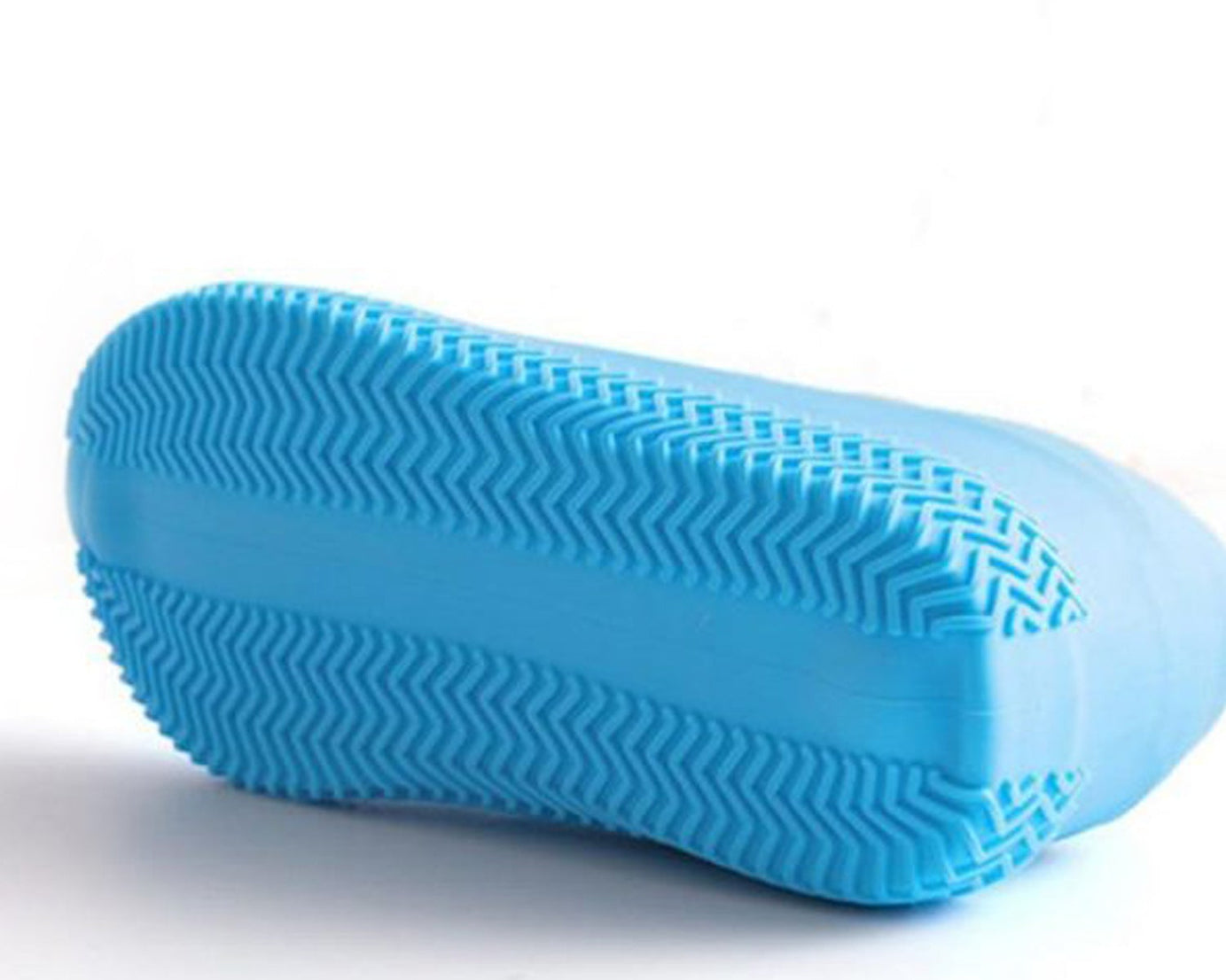 Non-slip, foldable silicone shoe covers for wet weather