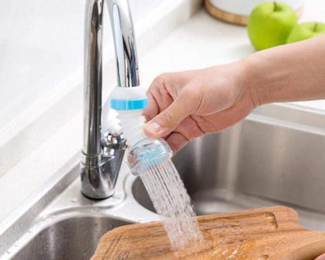 Multi-color faucet nozzle for water saving