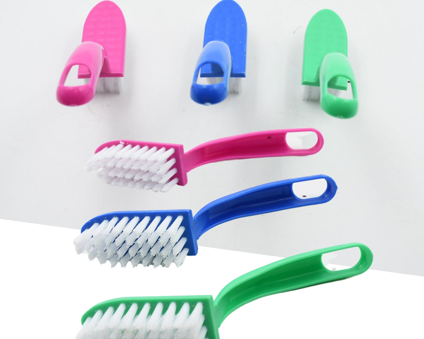 Multi-Purpose Kitchen Cleaning Brushes - Fish Cleaning Vegetable Cleaning Tool Cleaner Utensils Fruit Cleaning 3 Piece