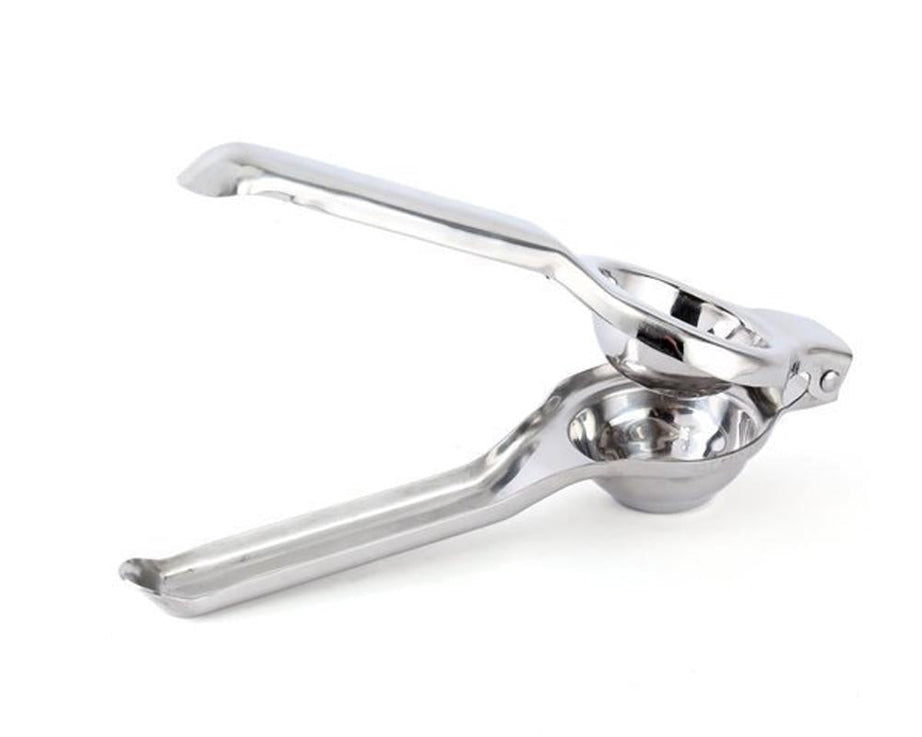 Compact stainless steel lemon squeezer