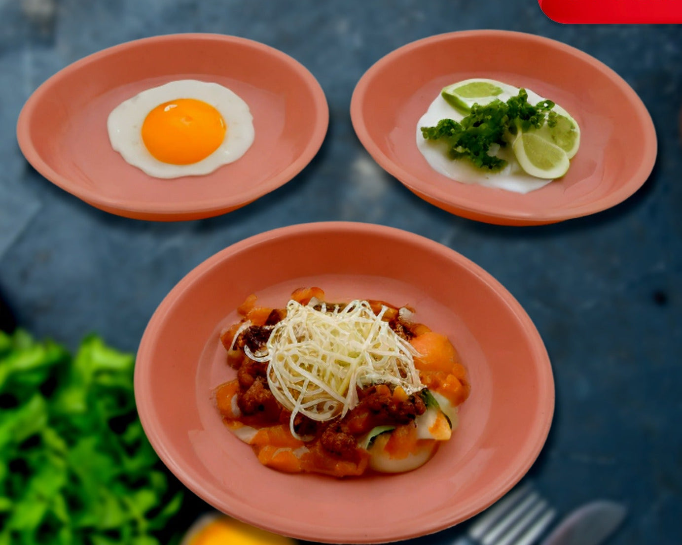 5562 Round Small Plastic Rasmalai / Snacks / Breakfast Plates, Restaurant Serving Trays Home School Coffee Hotel Kitchen Office Reusable Plates for Outdoor, Camping, BPA-free (3 Pcs Set)