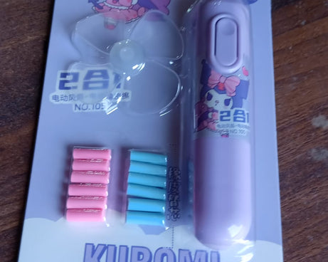 Electric Eraser Kit Automatic Pencil Eraser Battery Operated with 10 Eraser Refills Suitable for use with Graphite Pencils Drawing Painting Sketching Drafting Supplies Stationery Child Gifts (Battery Not Included)