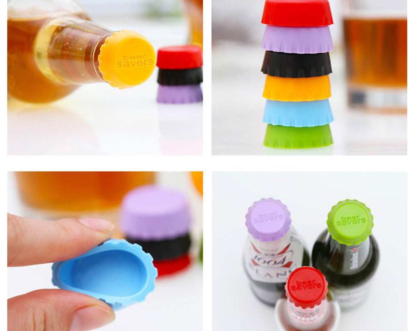 Beer saver caps 6pc