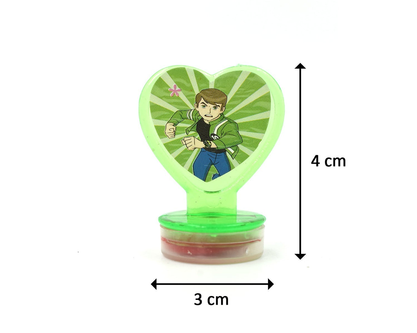 Cute heart-shaped stamps, great for classroom rewards