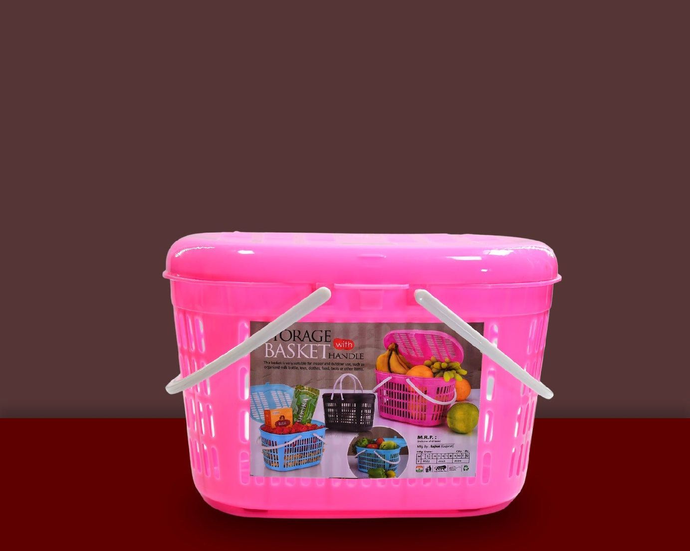 Multipurpose basket for storage or picnic use