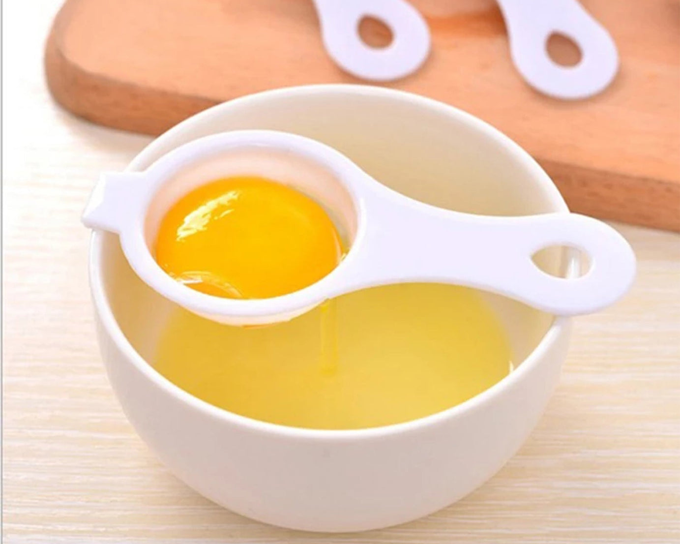 Egg Yolk Separator, Egg White Yolk Filter Separator, Egg Strainer Spoon Filter Egg Divider