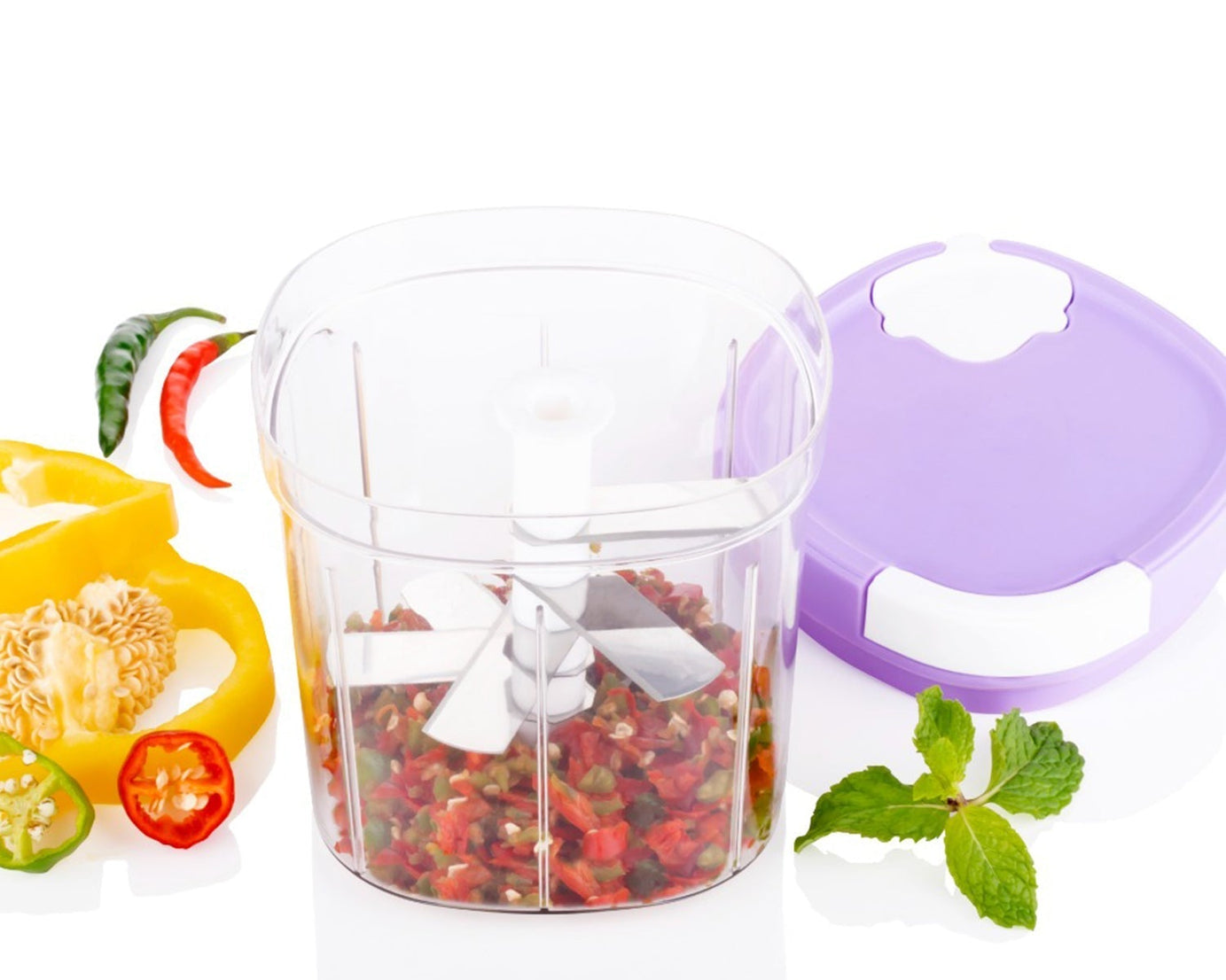 Handy Chopper and Slicer Used Widely for chopping and Slicing of Fruits, Vegetables, Cheese Etc. Including All Kitchen Purposes