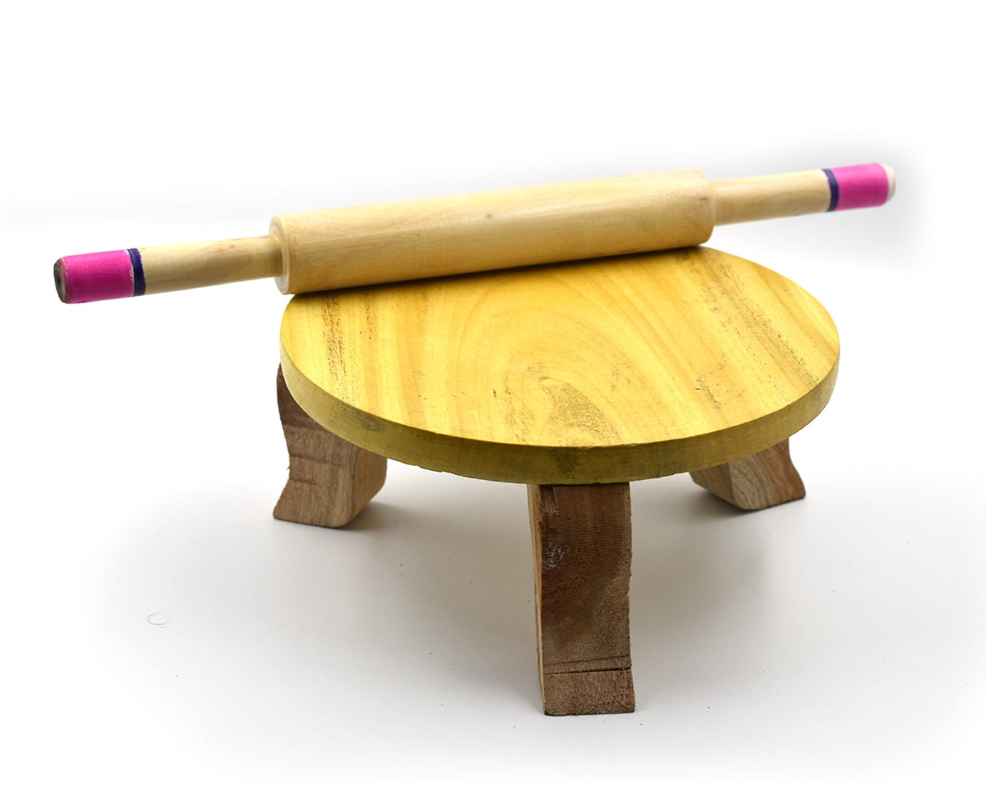 High-quality wooden butcut patala for preparing flatbreads and more