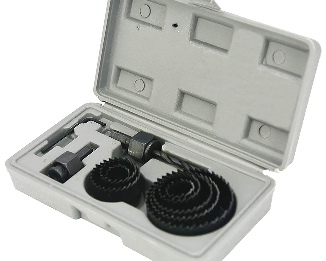 Wood Hole Saw Cutting Set (11 pcs, 19-64mm, Multicolour)