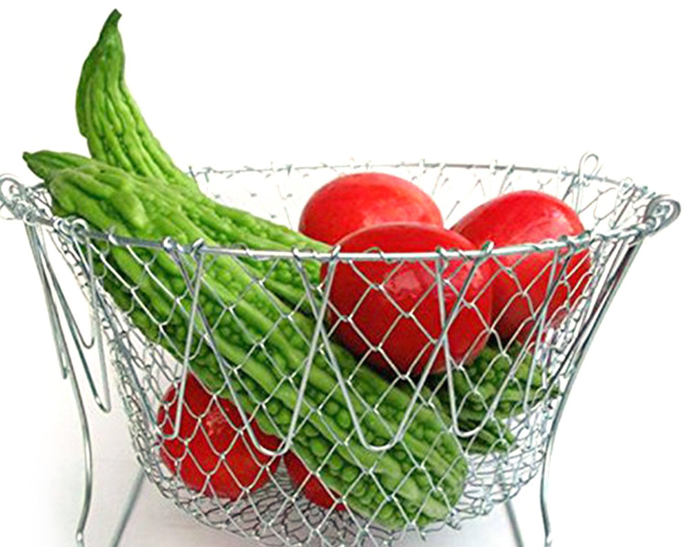 Strainer basket with handles