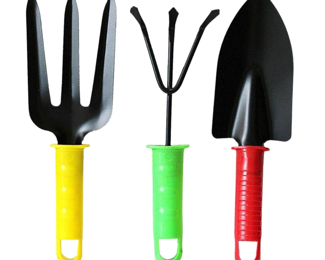 Brightly colored garden tool set for simple gardening tasks