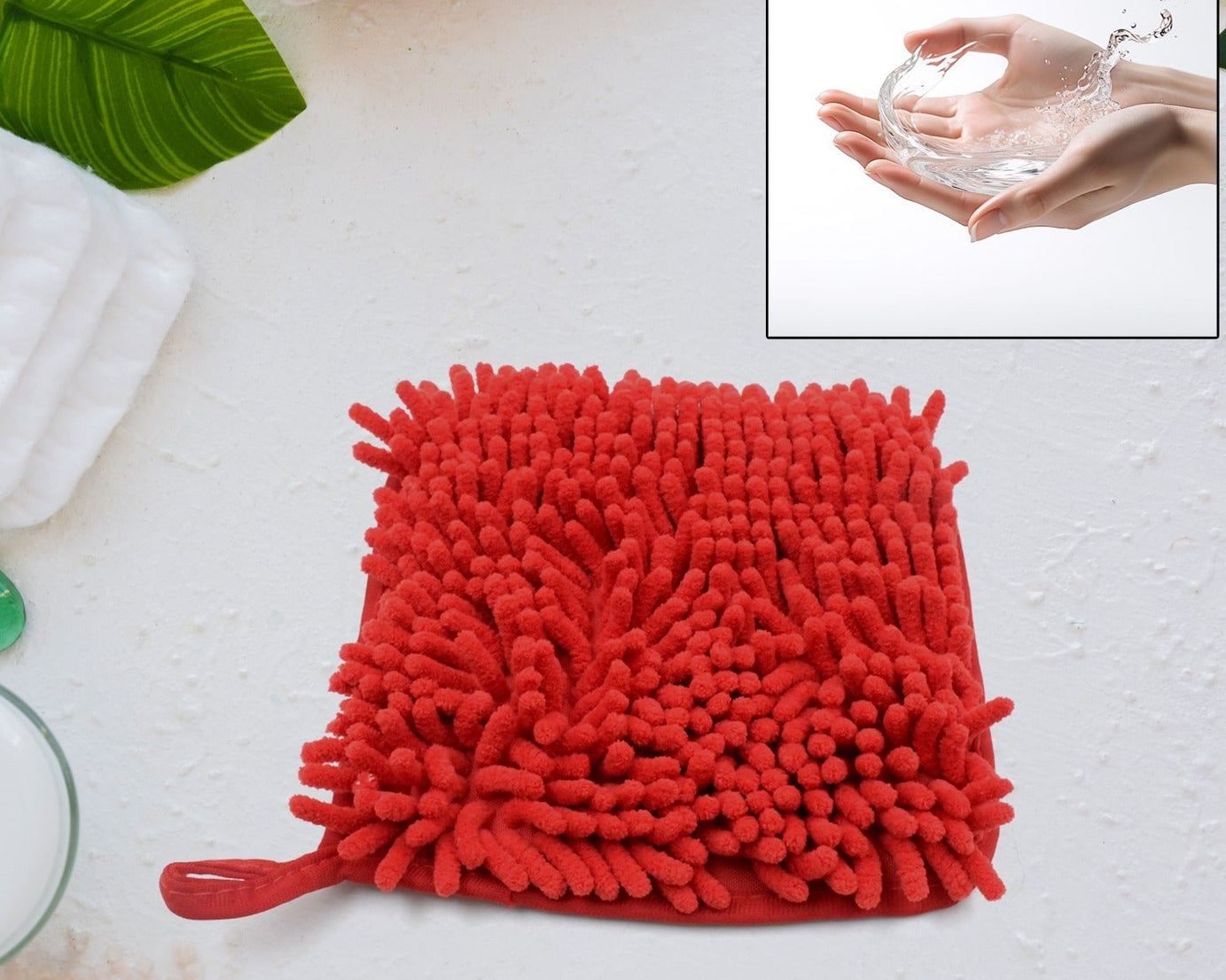 Super Soft Hanging Hand Towel (Microfiber): Ultra Absorbent, Kitchen & Bath