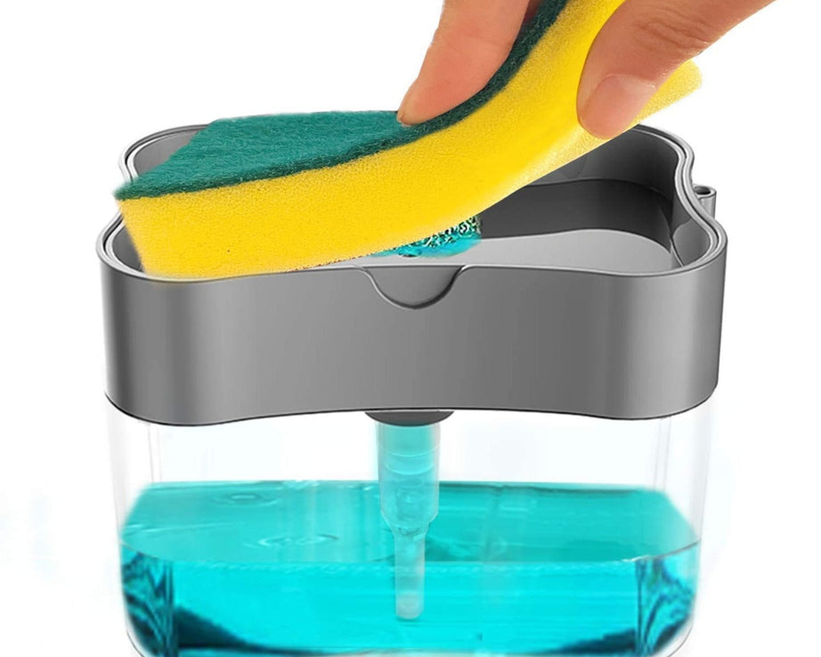 Dual-function soap dispenser with countertop design