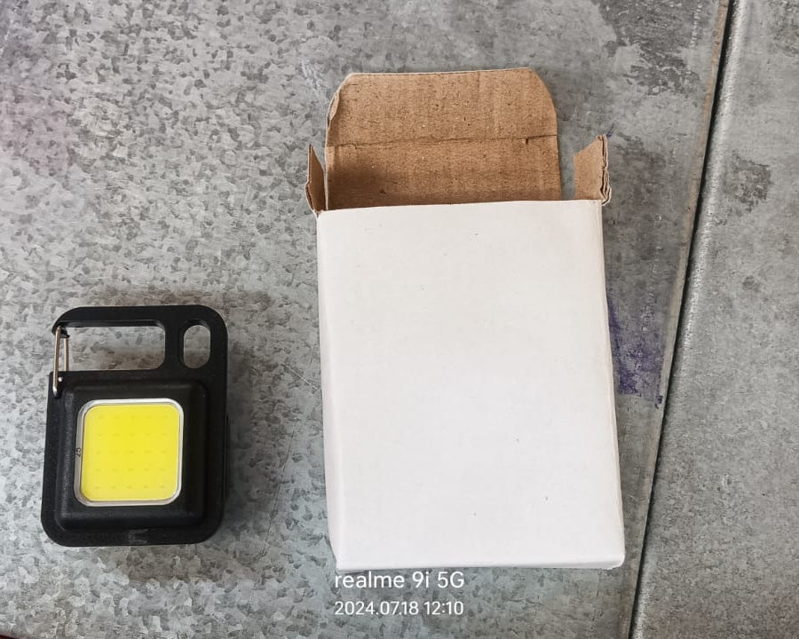 LED Battery Operated Keychain Flashlight Small Work Light with Folding Bracket Bottle Opener for Camping, Hiking, Emergency  (1 Pc / MOQ :- 36 Pcs)